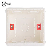 Load image into Gallery viewer, Coswall Adjustable Mounting Box Internal Cassette 86mm*85mm*50mm For 86 Type Switch and Socket White Red Blue Wiring Back Box